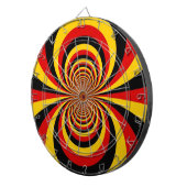 私はドイツ国旗の色のアートプリント ダーツボード (正面右)