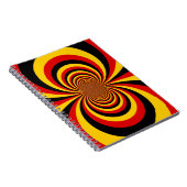 私はドイツ国旗の色のアートプリント ノートブック (右側)