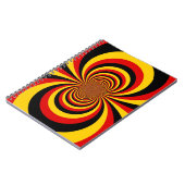 私はドイツ国旗の色のアートプリント ノートブック (左側)