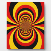 私はドイツ国旗の色のアートプリント フォトプラーク (正面)