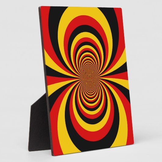 私はドイツ国旗の色のアートプリント フォトプラーク (側面)