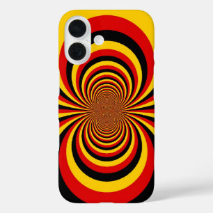 私はドイツ国旗の色のアートプリント iPhone 16ケース
