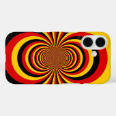 私はドイツ国旗の色のアートプリント Case-Mate iPhoneケース (裏面 (横))