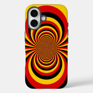 私はドイツ国旗の色のアートプリント iPhone 16ケース