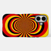 私はドイツ国旗の色のアートプリント Case-Mate iPhoneケース (裏面 (横))