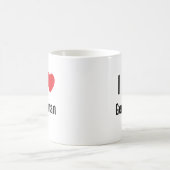 私はドイツ語が大好きです コーヒーマグカップ (中央)