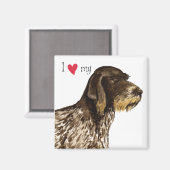 私はドイツ語の金髪の指針好き マグネット (正面/裏面)