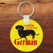 私はドイツ語を少し知っている キーホルダー (正面)