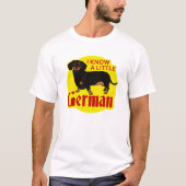 私はドイツ語を少し知っている Tシャツ (正面)