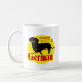私はドイツ語少しを知っています コーヒーマグカップ (左)
