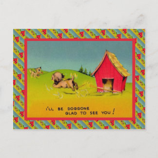 私はドゴネに会えて嬉しい ポストカード