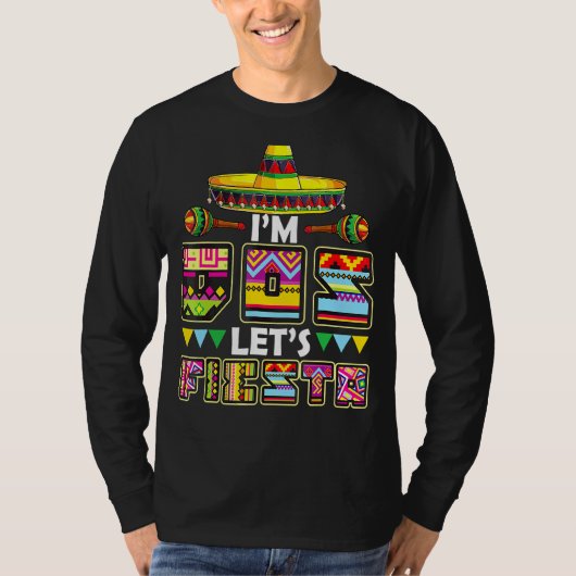 私はドスLet's Fiesta Toddler Cinco De Mayo Mexican Tシャツ (正面)