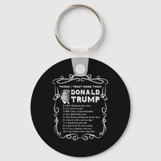 私はドナルドよりも信頼トランプアンチポタス投票Blu キーホルダー