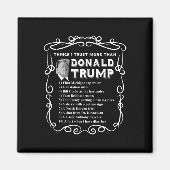 私はドナルドよりも信頼トランプアンチポタス投票Blu マグネット (正面)