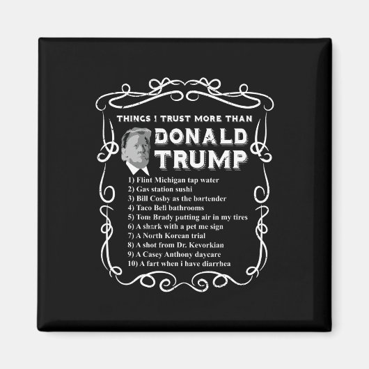 私はドナルドよりも信頼トランプアンチポタス投票Blu マグネット (正面)