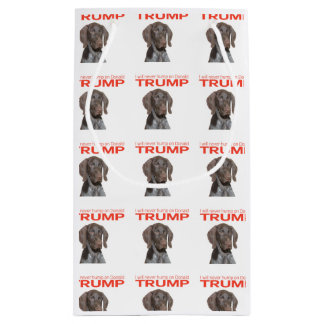 私はドナルドトランプを決して食べない！ スモールペーパーバッグ