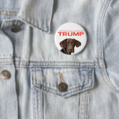 私はドナルドトランプを決して食べない！ 缶バッジ (インサイチュ)