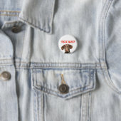 私はドナルドトランプを決して食べない! 缶バッジ (インサイチュ)