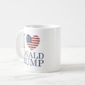 私はドナルド・トランプが大好き コーヒーマグカップ (正面左)