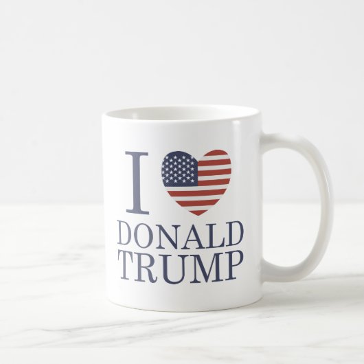 私はドナルド・トランプが大好き コーヒーマグカップ (右)