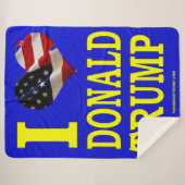 私はドナルド・トランプが大好き シェルパブランケット (正面(横))