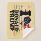 私はドナルド・トランプが大好き シェルパブランケット (正面)