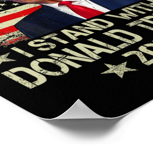 私はドナルド・トランプと共に2024年の大統領に立選つ ポスター (角)