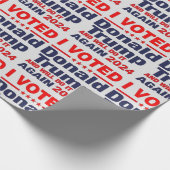 私はドナルド・トランプに投票した ラッピングペーパー (角)