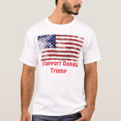 私はドナルド・トランプの男性基本的なTシャツを支えます Tシャツ (正面)