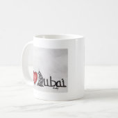 私はドバイを愛します コーヒーマグカップ (正面左)