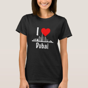 私はドバイUAEアラブ首長国統一された超高層ビルを愛する Tシャツ