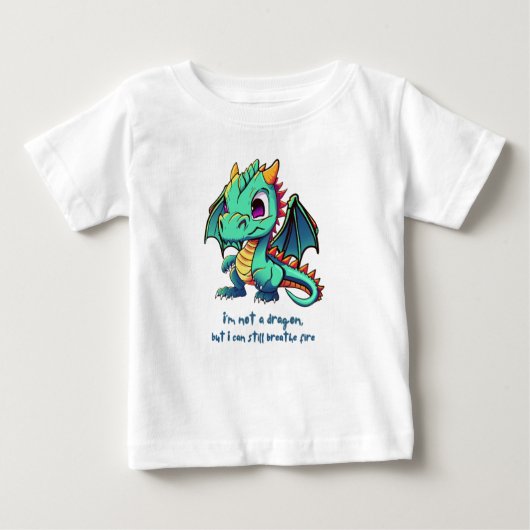 私はドラゴンではない ベビーTシャツ (正面)