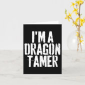 私はドラゴンタマー面白いハロウィーンの衣装 カード (黄色い花)