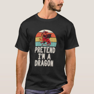 私はドラゴン怠惰な簡単最後の分ハロー Tシャツ