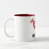 私はドラゴン王を愛しますMug ツートーンマグカップ (左)