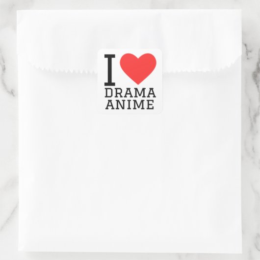 私はドラマのアニメが大好きだ スクエアシール (バッグ)