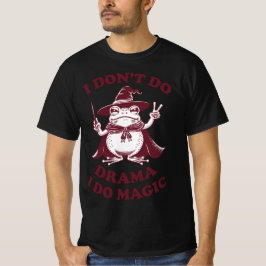 私はドラマをしない私は魔法魔女カエル Tシャツ