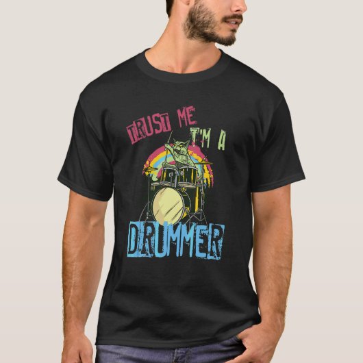私はドラマーだ Tシャツ (正面)