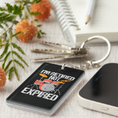 私はドラマー退職したミュージシャンドラムズロック&転が キーホルダー (正面右)