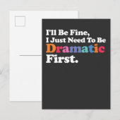 私はドラマ素晴らしルな最初に必要になる インビテーションポストカード (正面/裏面)