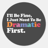 私はドラマ素晴らしルな最初に必要になる ラウンドシール (正面)