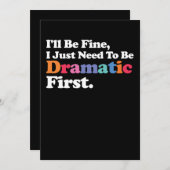 私はドラマ素晴らしルな最初に必要になる 招待状 (正面/裏面)