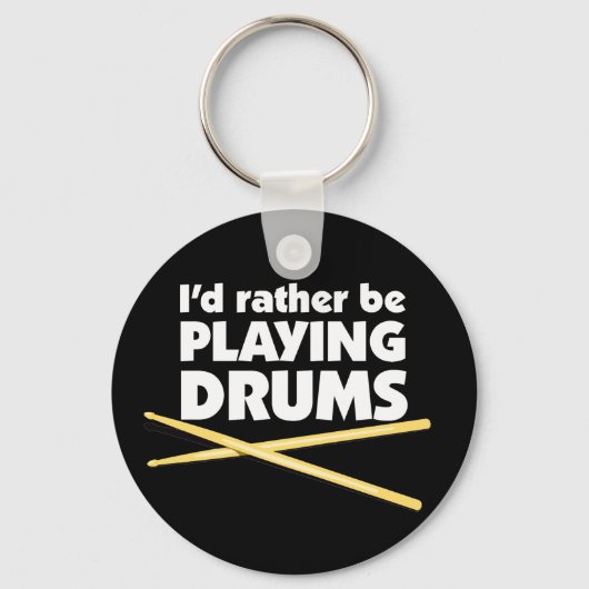 私はドラムのキーチ遊ェインになりたい キーホルダー (正面)
