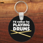 私はドラムのキーチ遊ェインになりたい キーホルダー (正面)