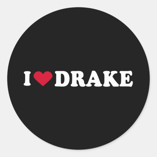 私はドレイクが大好き ラウンドシール (正面)