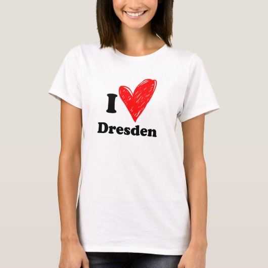 私はドレスデンが大好き Tシャツ (正面)