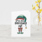 私はドレッサージエルフのクリスマスプレゼント カード (黄色い花)