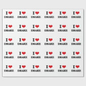 私はドレークを愛します ラッピングペーパー (フラット)