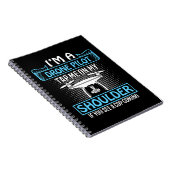 私はドローンパイロット、ショルダーもしコップのタップ来 ノートブック (右側)