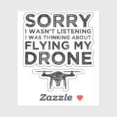 私はドローン聞に考える興味が飛んでいるなかった シール (シート)